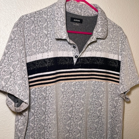 ALFANI BUTTON UP DRESS SHIRT - Picture 4 of 6